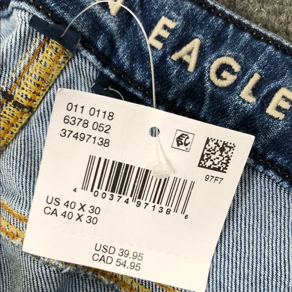 American Eagle Outfitters Men's Athletic Fit Blue Jeans 40x30 (M1)
